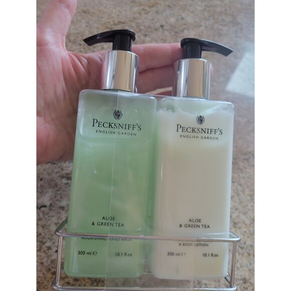 PECKSNIFF'S Moisturising Hand Wash Soap Aloe & Green Tea England New Set 10.1oz - Picture 9 of 9
